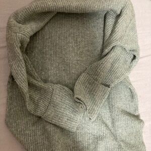 Zara Heather Gray Cowl Neck Sweater